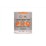 C+K Contractor Pro Semi-Gloss White Water-Based Paint Interior 32 oz, Pack of 4