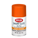 Krylon Short Cuts Gloss Glow Orange Spray Paint 3 oz, Pack of 6