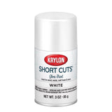 Krylon Short Cuts Gloss White Spray Paint 3 oz, Pack of 6