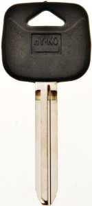 Hy-Ko 12005TR47 Automotive Key Blank, Brass/Plastic, Nickel, For: Toyota Vehicle Locks, Pack of 5