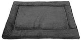 Petmate 26595 Kennel Mat, 23-1/2 in L, 16-1/2 in W, Rectangle, Polyester Fill, Woven Plush Fabric, Gray