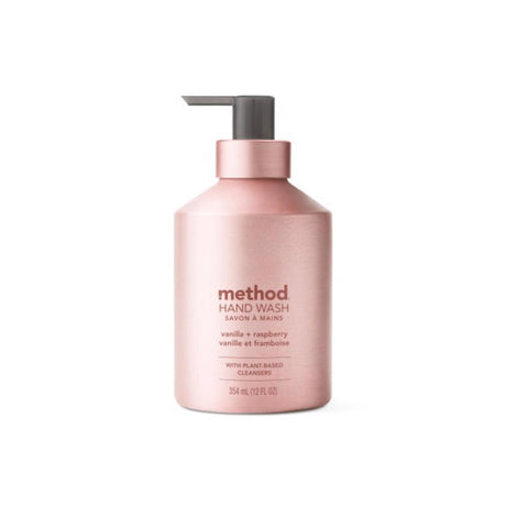 Method Vanilla & Raspberry Scent Gel Hand Wash 12 oz, Pack of 3