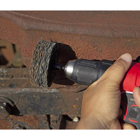 Ace 4 in. Silicon Carbide Bolt-On Drill Mount Paint and Rust Remover Disc 24 Grit Extra Coarse 2 pk