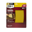 Ace 11 in. L X 9 in. W 220 Grit Aluminum Oxide All Purpose Sandpaper 4 pk
