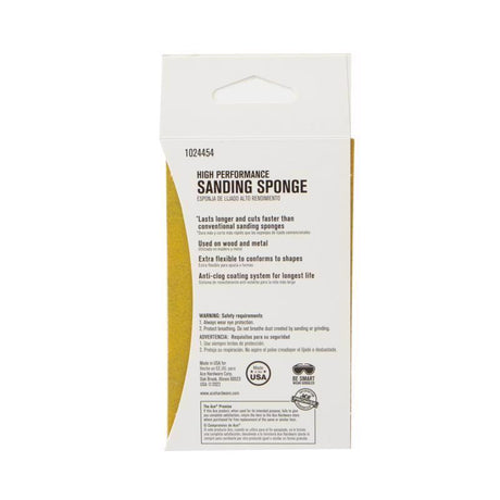 Ace 5 in. L X 3 in. W X 1 in. 220 Grit Extra Fine 2-Sided Sanding Sponge