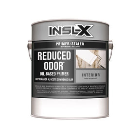 Insl-X Reduced Odor White Flat Oil-Based Alkyd Primer 1 gal, Pack of 4