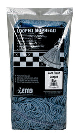 Elite Mops and Brooms 24 oz. Looped Cotton/Synthetic Blend Mop Refill 1 pk
