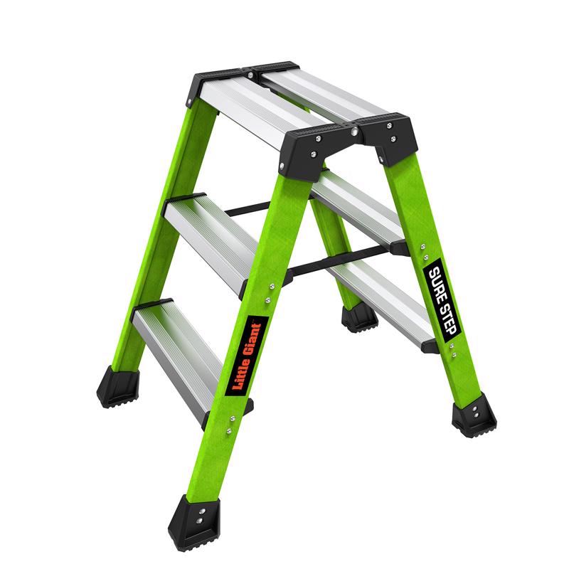 Little Giant Sure Step 25.98 in. H X 11.8 in. W X 8 in. D 375 lb. capacity 3 step Resin Step Stool