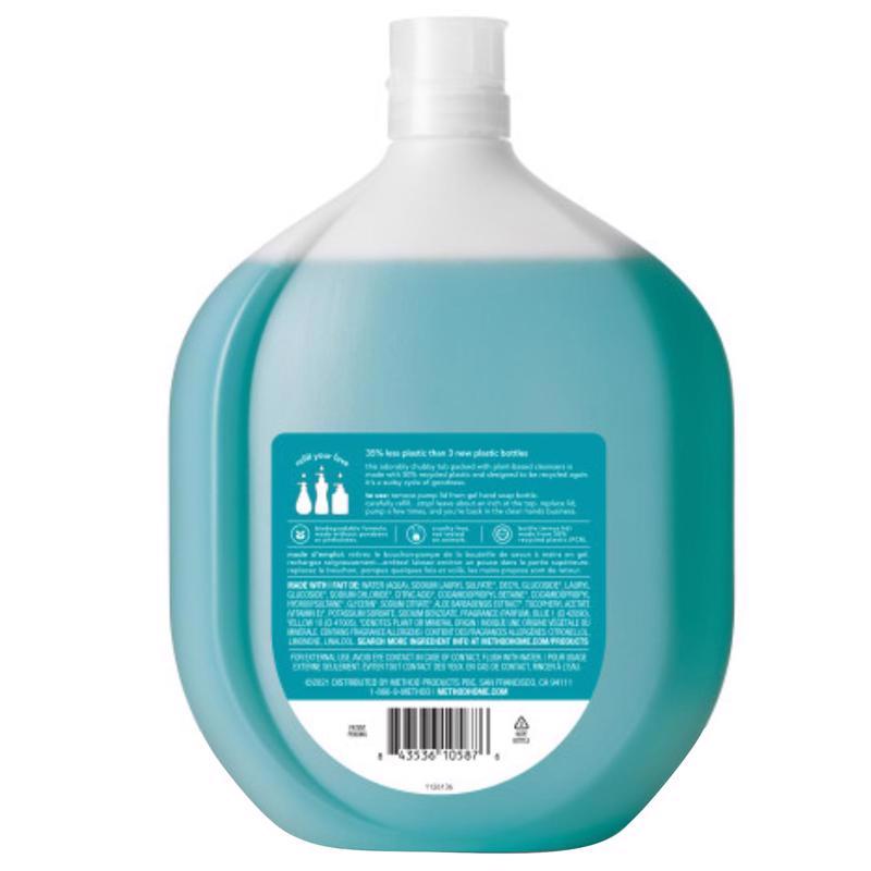 Method Waterfall Scent Gel Hand Wash Refill 34 oz, Pack of 4
