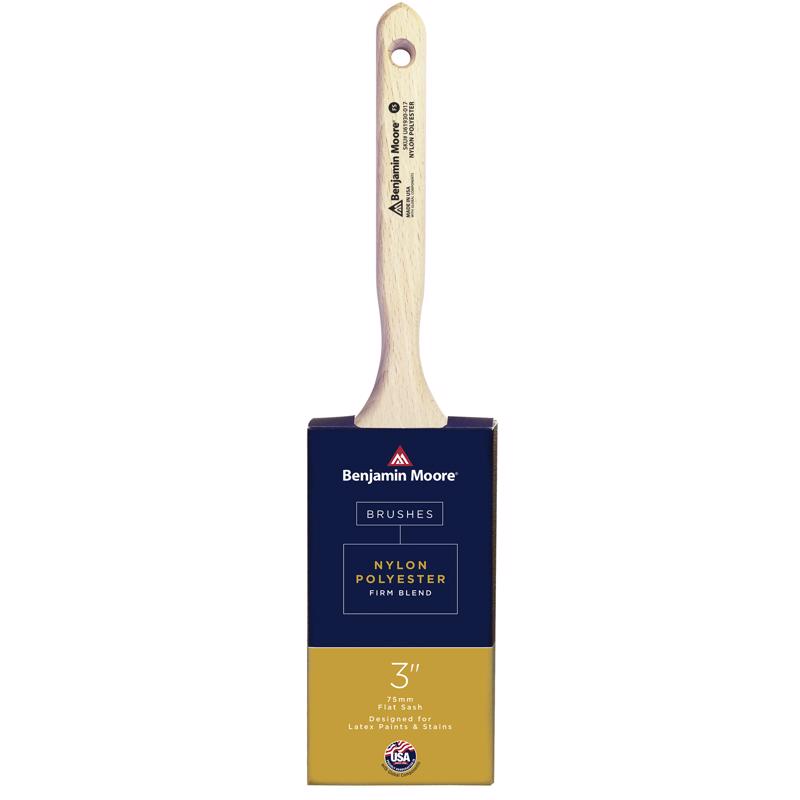 Benjamin Moore 3 in. Firm Flat Sash Paint Brush, Pack of 6