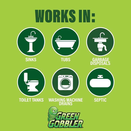 Green Gobbler Strip Drain Deodorizer 1.47 oz, Pack of 12