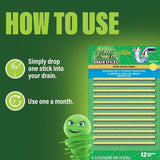 Green Gobbler Strip Drain Deodorizer 1.47 oz, Pack of 12