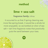 Method Lime/Sea Salt Scent Liquid Dish Soap Refill 54 oz 1 pk, Pack of 4