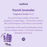 Method French Lavender Scent Gel Hand Wash Refill 34 oz, Pack of 4
