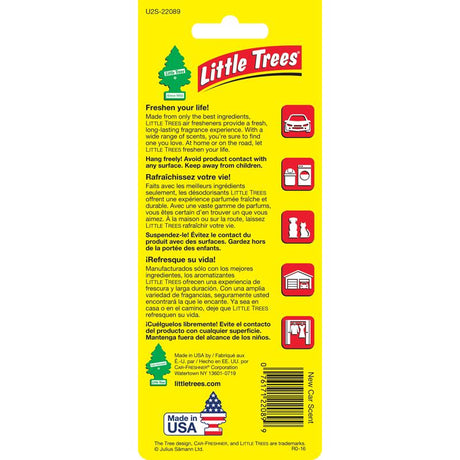 Little Trees New Car Scent Air Freshener Solid 2 pk, Pack of 12