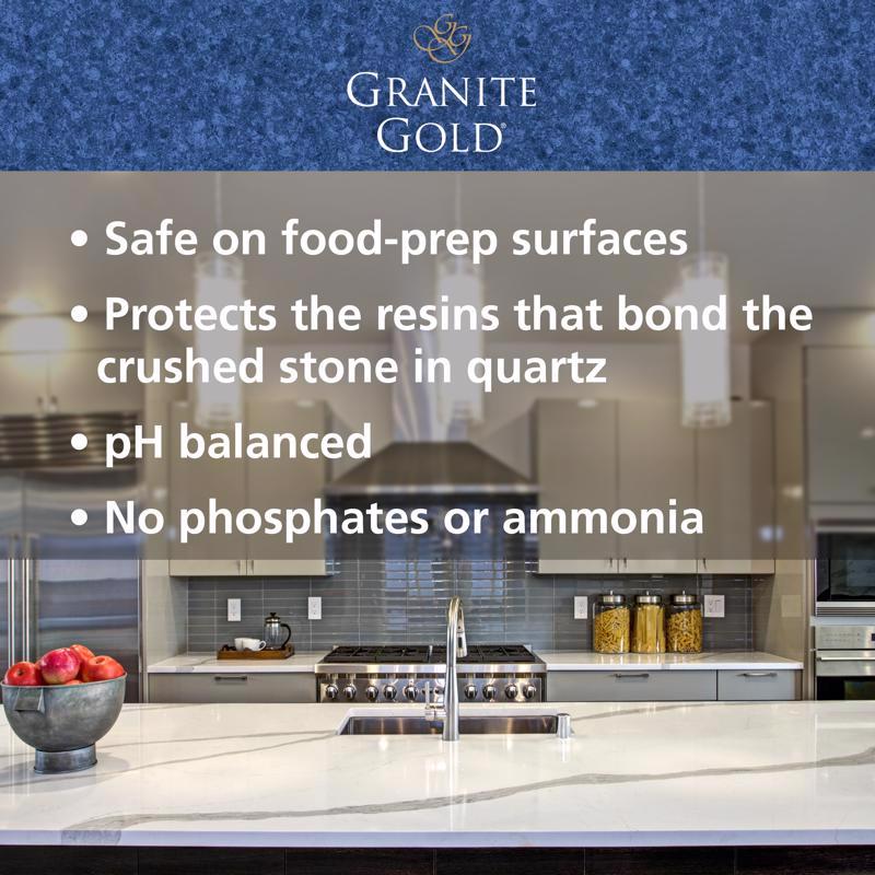 Granite Gold No Scent Quartz Cleaner 24 oz Liquid, Pack of 6