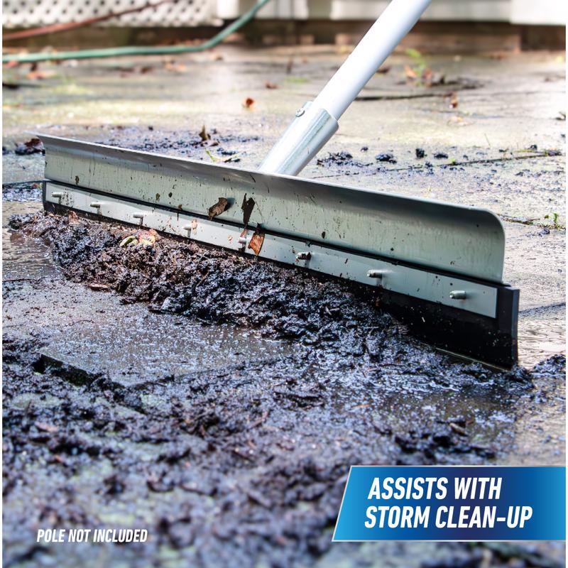 Unger AquaDozer 24 in. W Galvanized Steel Floor Squeegee Replacement Blade