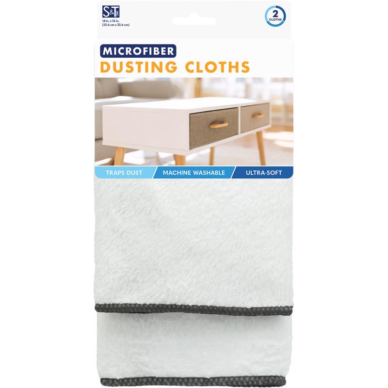 Schroeder & Tremayne Microfiber Cleaning Cloth 12 in. W X 16 in. L 2 pk, Pack of 4
