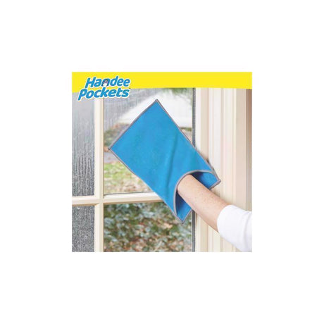 Handee Pockets Microfiber Cleaning Cloth 6.25 in. W X 9.75 in. L 2 pk, Pack of 6
