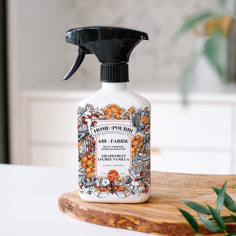 Poo-Pourri Grapefruit Lychee Vanilla Scent Odor Eliminator 11 oz Liquid, Pack of 6