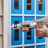 GE White Supreme Silicone Window and Door Caulk Sealant 9.5 oz, Pack of 12