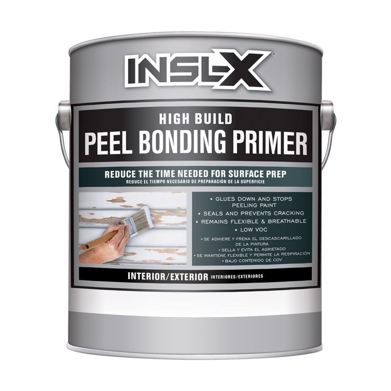 Insl-X High Build Peel Bonding Primer White Flat Water-Based Acrylic High Build Primer/Sealer/Bonder, Pack of 4