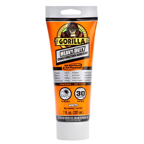 Gorilla All Purpose Construction Adhesive 7 oz, Pack of 6
