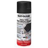 Rust-Oleum 345813 Roof Patch and Sealer, Black, Liquid, 12 oz, Aerosol Can, Pack of 6