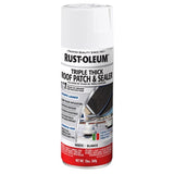 Rust-Oleum 345814 Roof Patch and Sealer, White, Liquid, 12 oz, Aerosol Can, Pack of 6