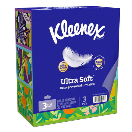 Kleenex Ultra Soft 120 ct Facial Tissue, Pack of 8