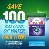 Cascade Platinum Plus Fresh Scent Pods Dishwasher Detergent 6 oz 11 pk, Pack of 6