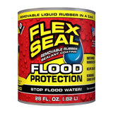 Flex Seal Family of Products Flood Protection Yellow Liquid Rubber Sealant Coating 28 oz, Pack of 4
