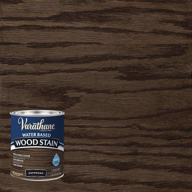 Varathane Semi-Transparent Espresso Water-Based Wood Stain 1 qt, Pack of 2