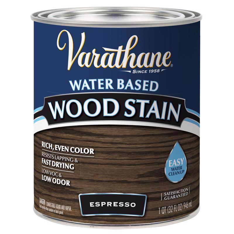 Varathane Semi-Transparent Espresso Water-Based Wood Stain 1 qt, Pack of 2