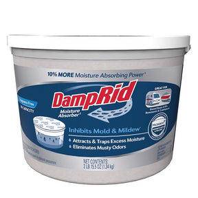 DampRid Moisture Absorber No Scent 2 lb 1 pk, Pack of 2