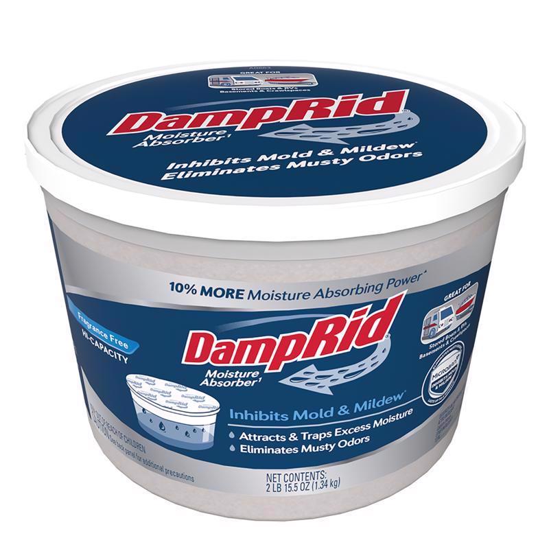 DampRid Moisture Absorber No Scent 2 lb 1 pk, Pack of 2