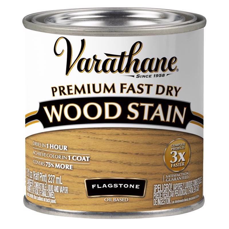 Varathane Flagstone Oil-Based Urethane Modified Alkyd Fast Dry Wood Stain 1/2 pt, Pack of 4