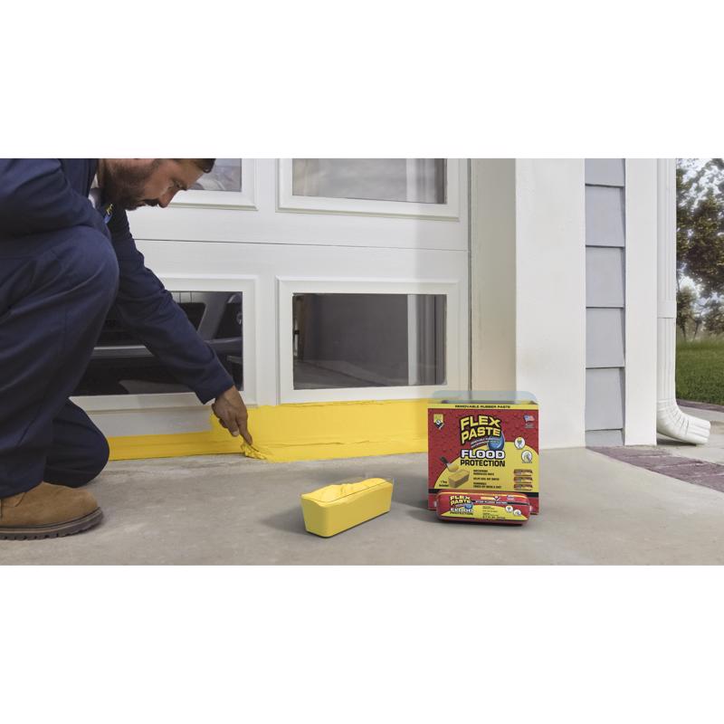 Flex Seal Family of Products Flood Protection Yellow Rubber Coating 26 oz, Pack of 3