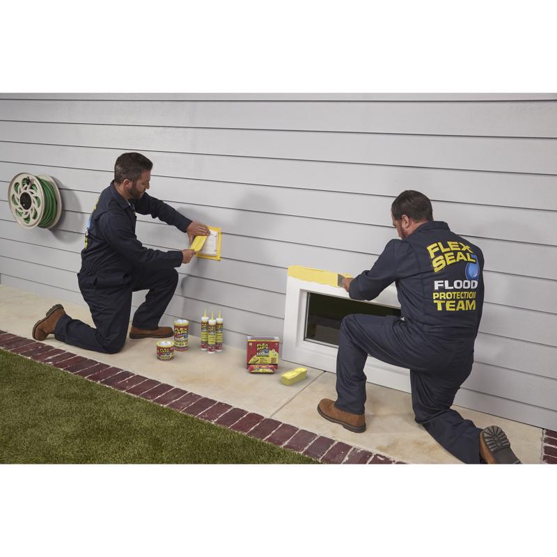 Flex Seal Family of Products Flood Protection 7.5 in. W X 20 ft. L Yellow Waterproof Repair Tape