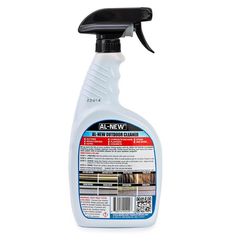 AL-NEW Woodsy Scent Outdoor Furniture Cleaner 32 oz Liquid, Pack of 6