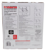 ProSource S001-WH Toilet Seat, Round, PP, White, Plastic Hinge