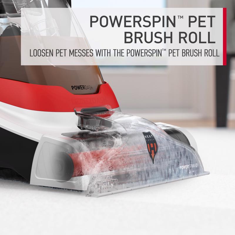 Hoover PowerDash Bagless Carpet Cleaner 7 amps Standard White