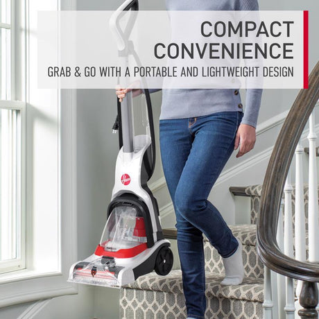 Hoover PowerDash Bagless Carpet Cleaner 7 amps Standard White