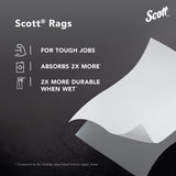 Scott Rags On a Roll Cleaning Cloth 9.4 in. W X 11 in. L 60 sheet 1 pk, Pack of 12