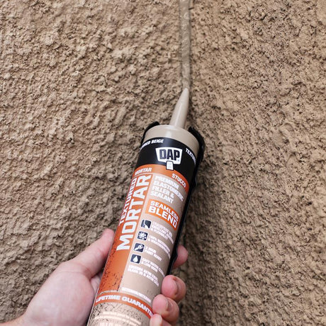DAP Premium Textured Mortar Beige Advanced Latex Concrete and Mortar Sealant 10.1 oz, Pack of 12