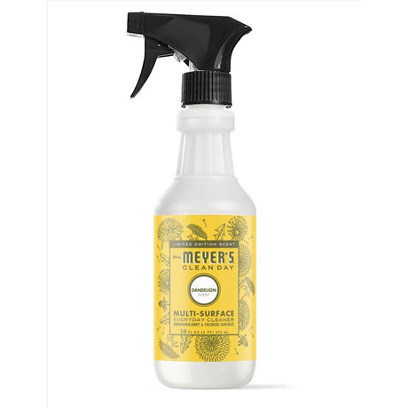 Mrs. Meyer's Clean Day Dandelion Scent Concentrated Multi-Surface Cleaner Liquid Spray 16 oz, Pack of 6
