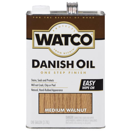 WATCO Transparent Medium Walnut Oil-Based Danish Oil 1 gal, Pack of 2