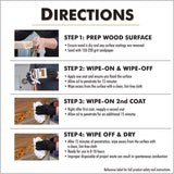 WATCO Transparent Dark Walnut Oil-Based Danish Oil 1 qt, Pack of 4