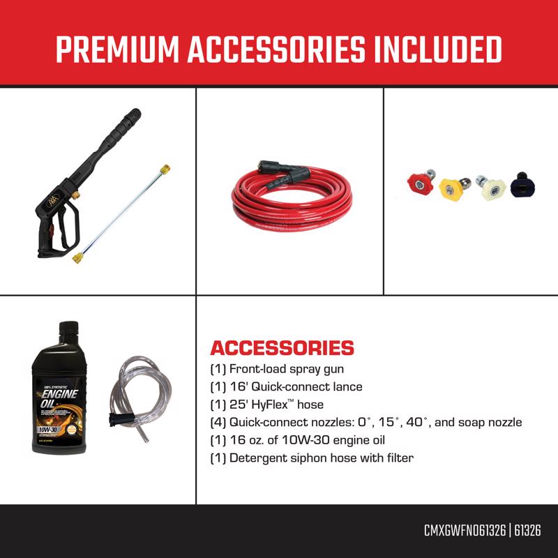 Craftsman CMXGWFN061326 3000 psi Gas 2.3 gpm Pressure Washer ...