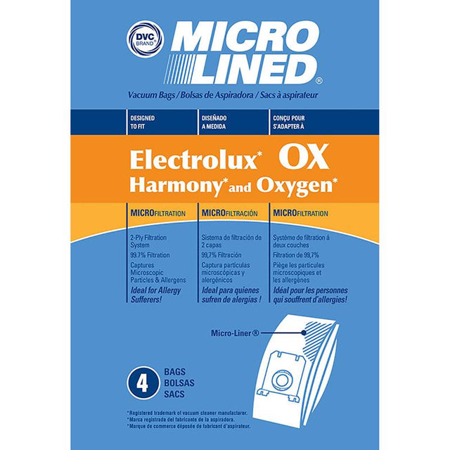 DVC Micro Lined Vacuum Bag 4 pk Electrolux OX